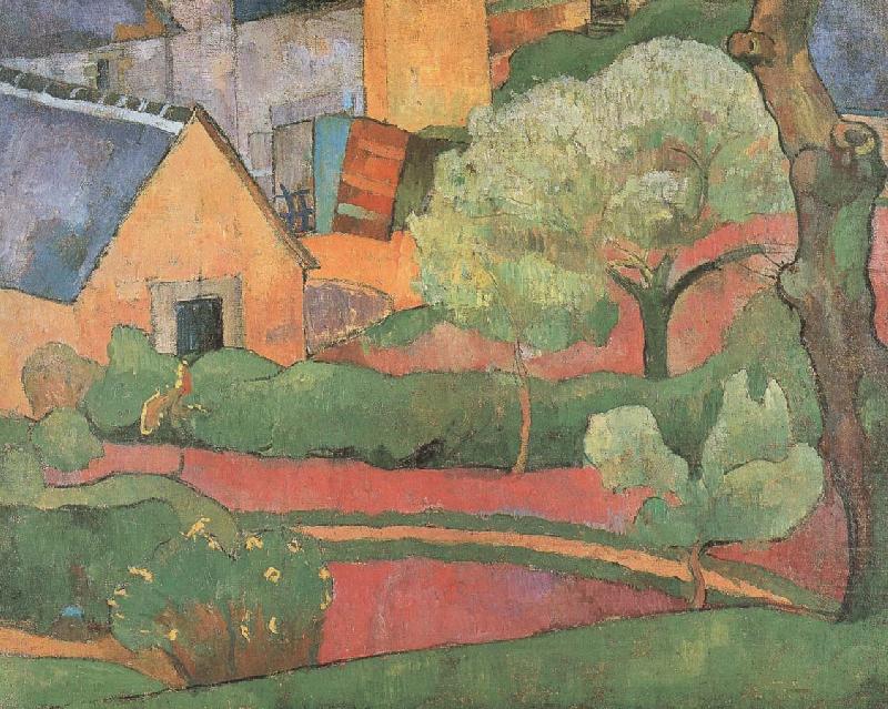 a farm at le pouldu, unknow artist